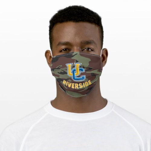 UC Riverside Logo Camo Adult Cloth Face Mask