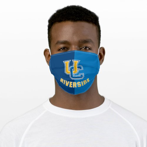 UC Riverside Logo Color Block Adult Cloth Face Mask