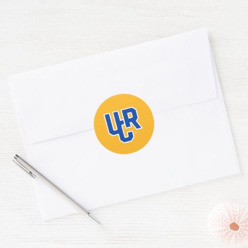 UC Riverside University Classic Round Sticker