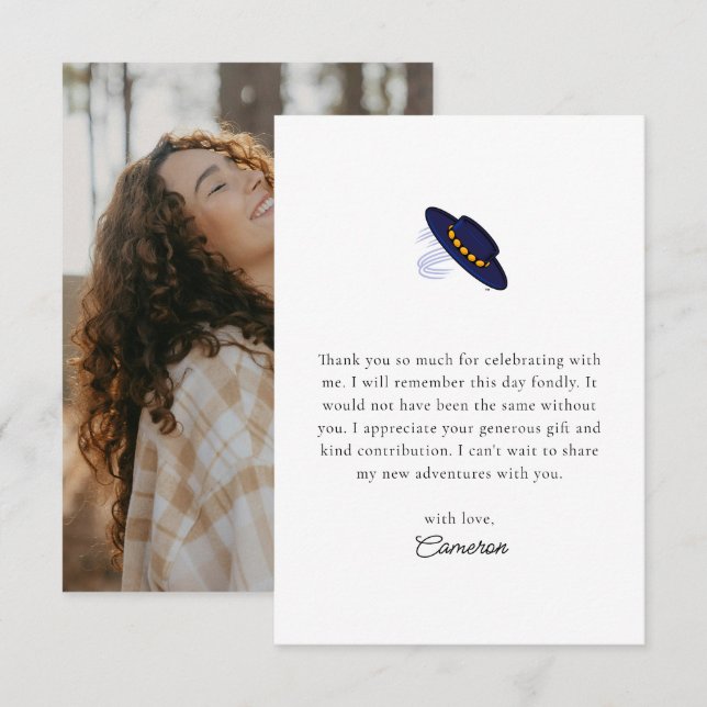 UC Santa Barbara Graduation Thank You Card (Front/Back)