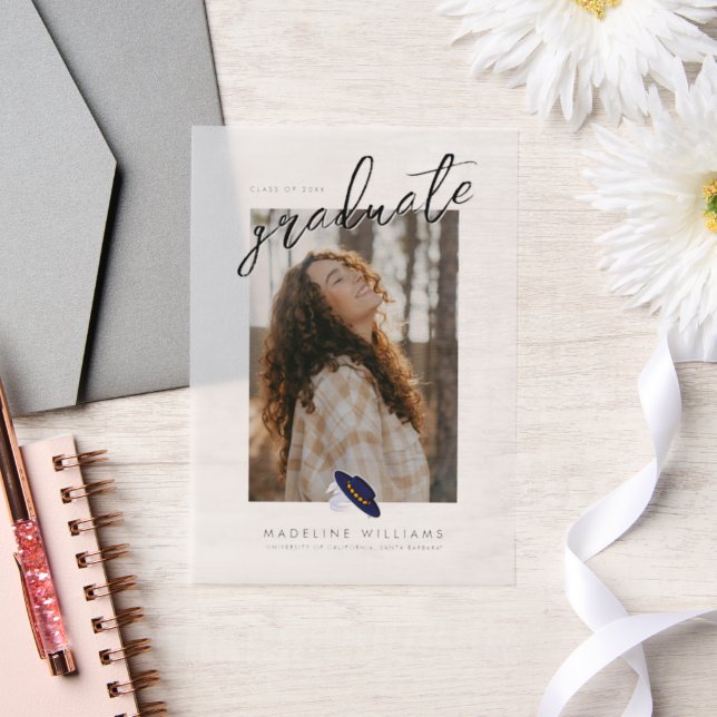 UC Santa Barbara Graduation Vellum Invitations (Wedding)