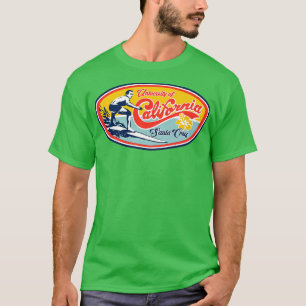 UC UCSC Classic Surfer Design T-Shirt