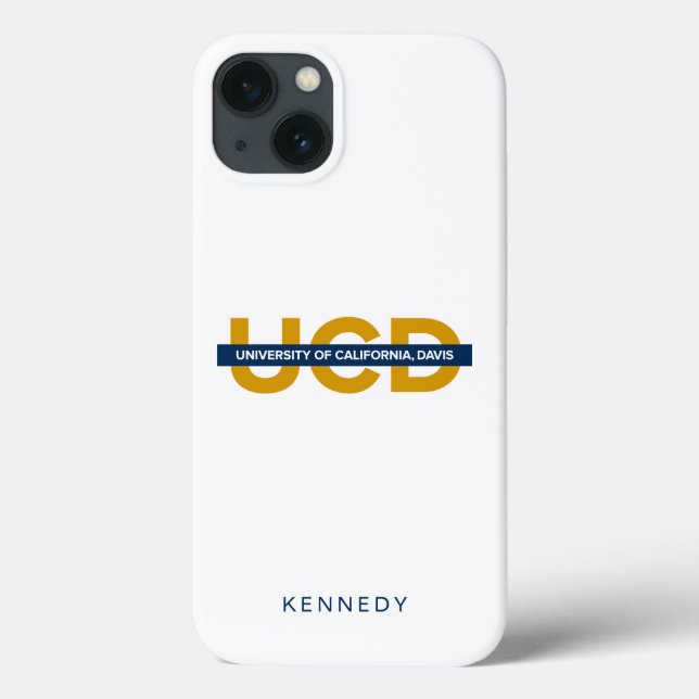 UCD Wordmark | Add Your Name Case-Mate iPhone Case (Back)