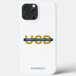 UCD Wordmark   Add Your Name iPhone 13 Pro Max Case