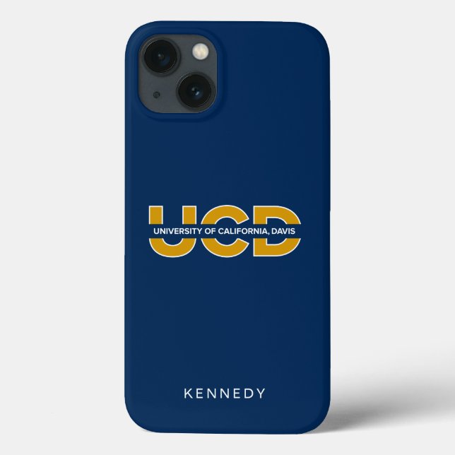 UCD Wordmark | Add Your Name Case-Mate iPhone Case (Back)