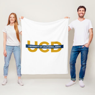 UCD Wordmark Fleece Blanket