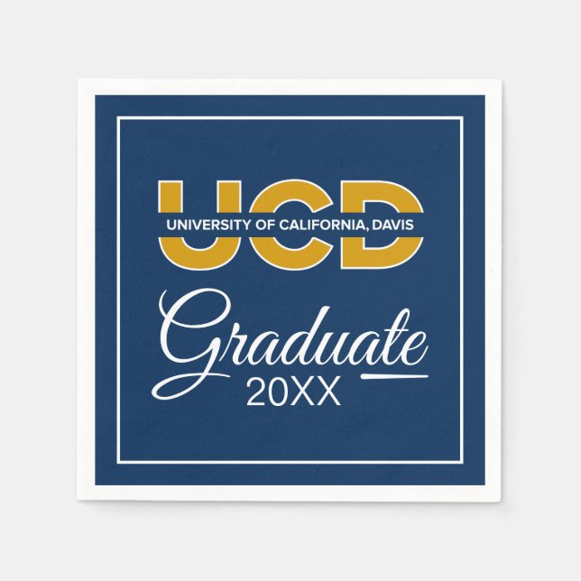 UCD Wordmark | Graduation Napkins (Front)