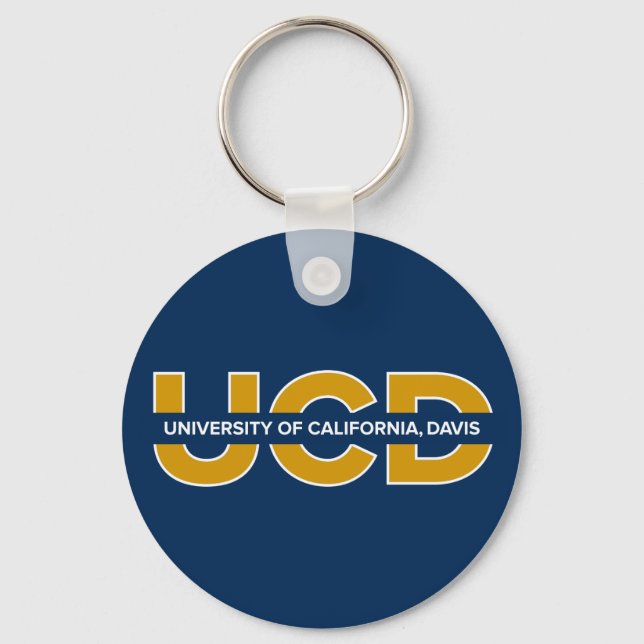 UCD Wordmark Keychain (Front)