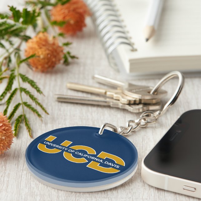 UCD Wordmark Keychain (Front Right)