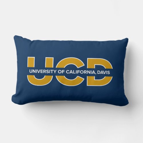 UCD Wordmark Lumbar Pillow