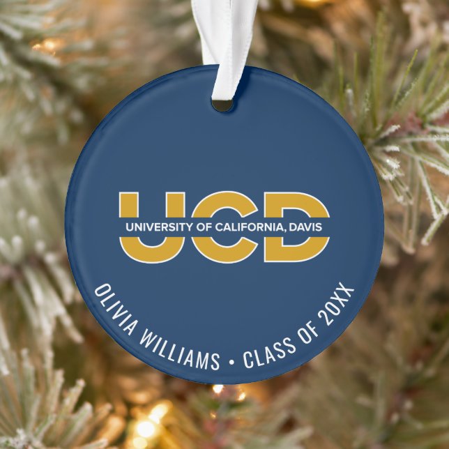 UCD Wordmark Ornament (Tree)