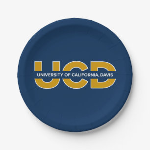 UCD Wordmark Paper Plates