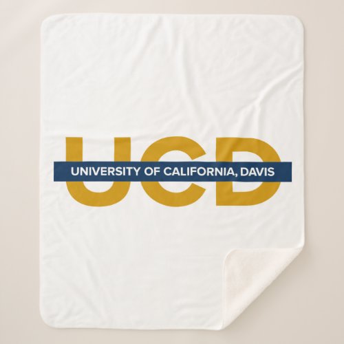 UCD Wordmark Sherpa Blanket