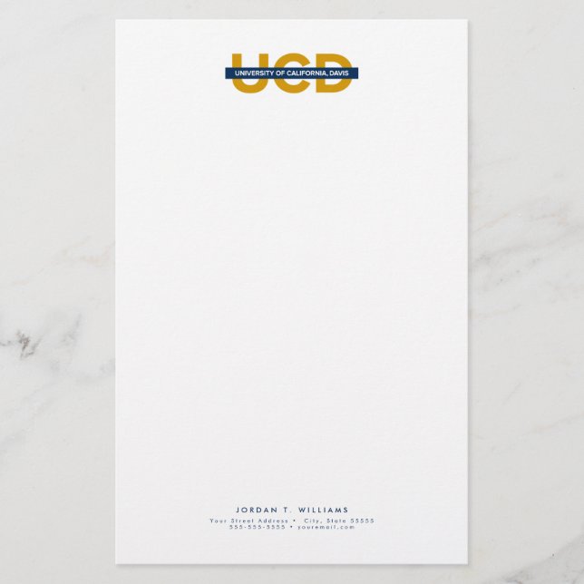 UCD Wordmark Stationery (Front)