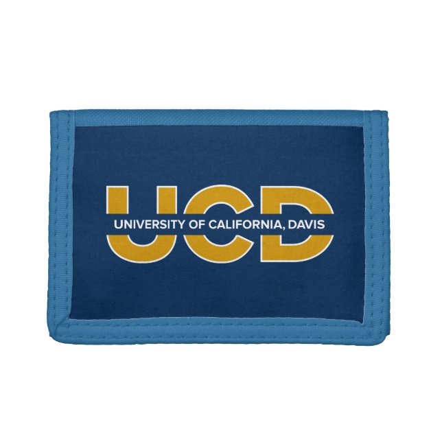 UCD Wordmark Trifold Wallet (Front)