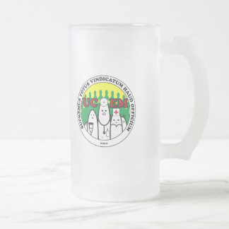 UCEM Latin Beer Frosted Glass Beer Mug