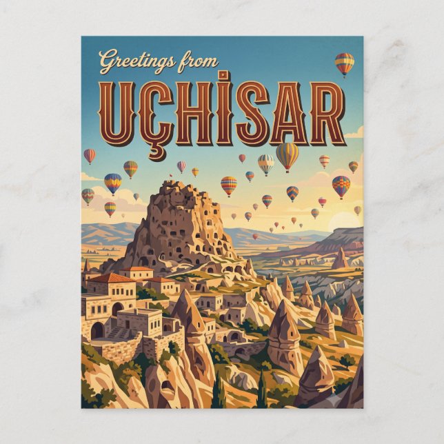 Uçhisar Turkey Postcard (Front)