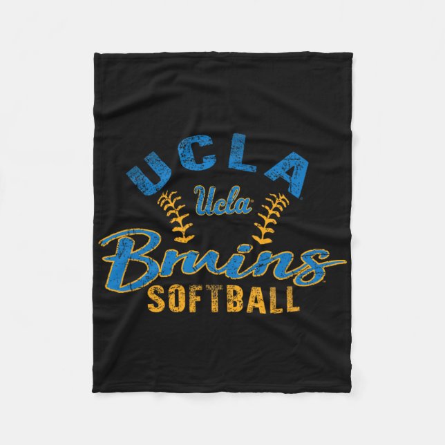Ucla Bruins Softll Vintage Officially Licensed  Fleece Blanket (Front)