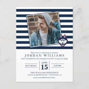 UConn Huskies Announcement Postcard