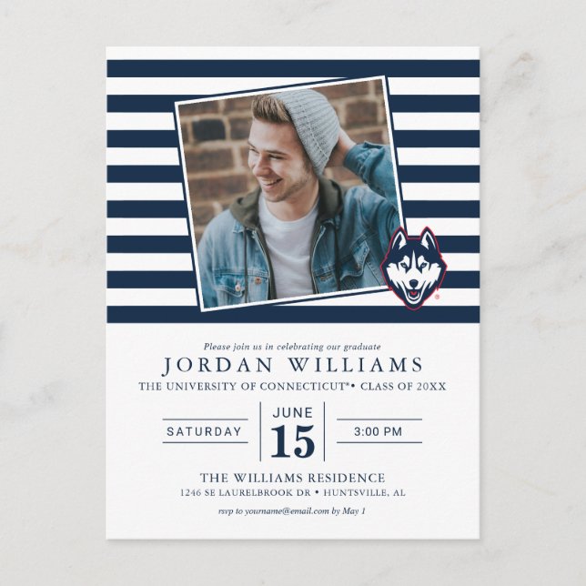 UConn Huskies Announcement Postcard (Front)