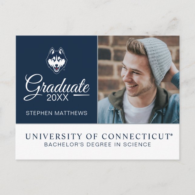 UConn Huskies Announcement Postcard (Front)