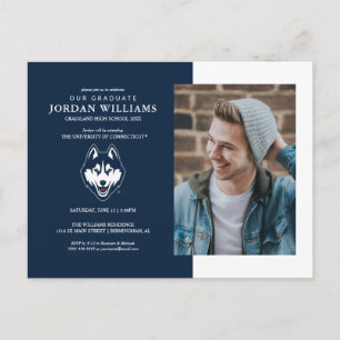 UConn Huskies Announcement Postcard