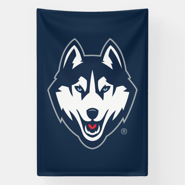 UConn Huskies Banner (Vertical)