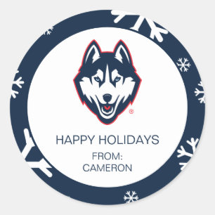 UConn Huskies Classic Round Sticker