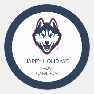 UConn Huskies Classic Round Sticker