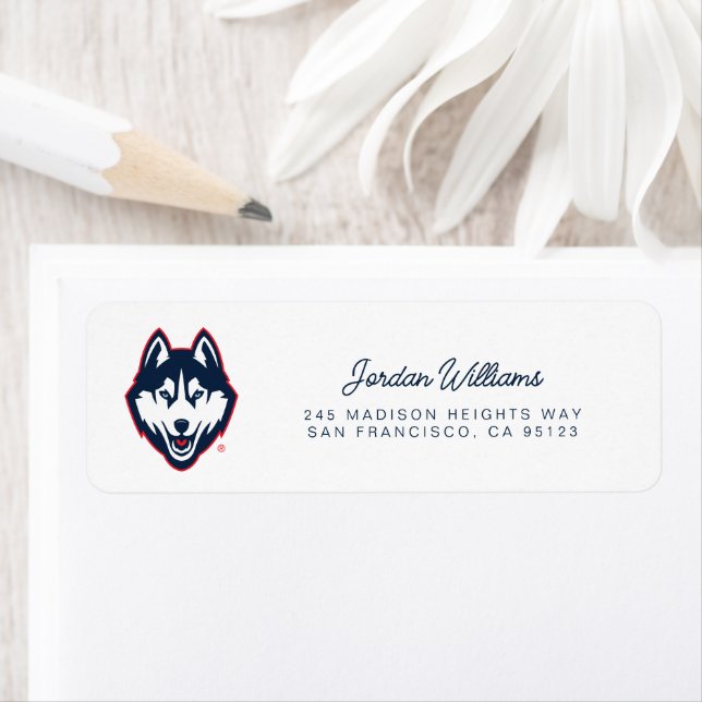 UConn Huskies Label (Insitu)