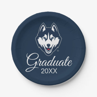 UConn Huskies Paper Plates