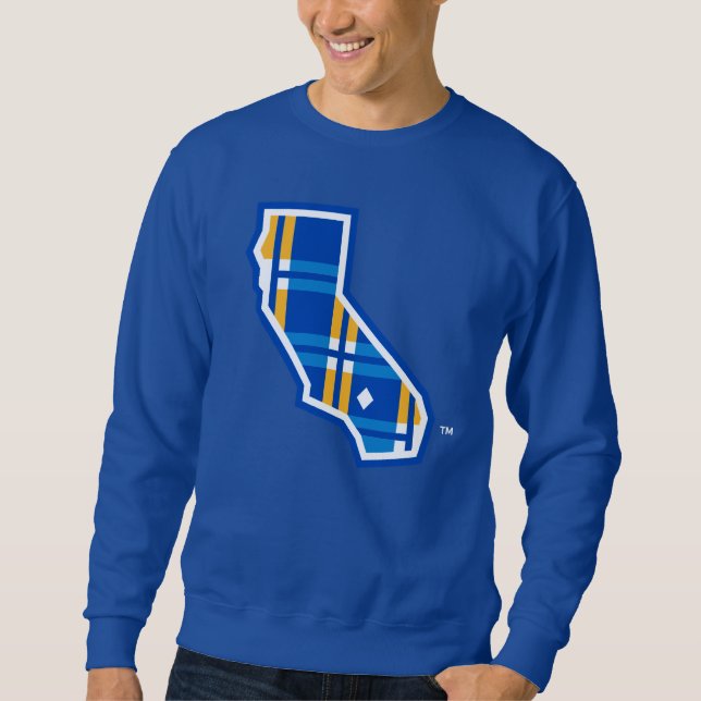 UCR Blue & Gold Tartan CA Sweatshirt (Front)