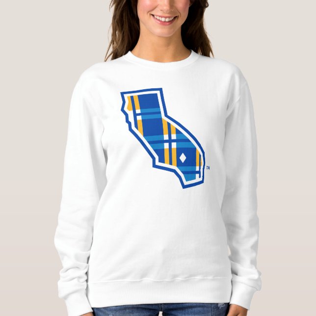 UCR Blue & Gold Tartan CA Sweatshirt (Front)