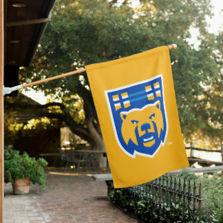 UCR Scotty Bear Mascot  House Flag