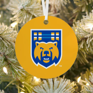 UCR Scotty Bear Mascot  Metal Ornament