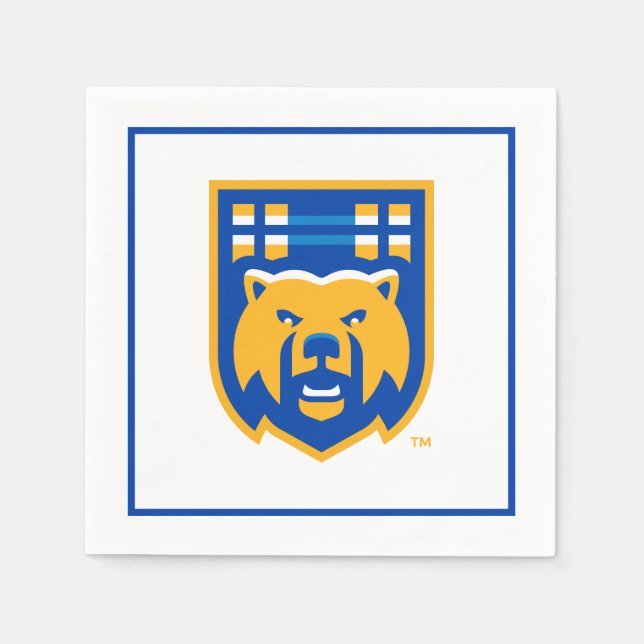 UCR Scotty Bear Mascot  Napkins (Front)