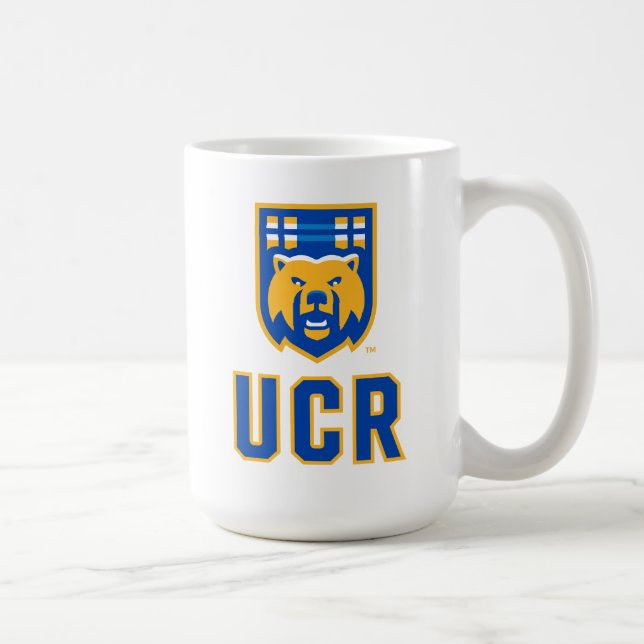 UCR Scotty Bear Mascot Shield Coffee Mug (Right)