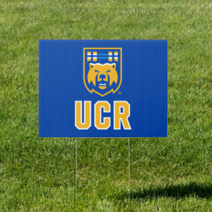 UCR Scotty Bear Mascot Shield Sign