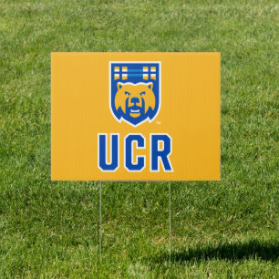 UCR Scotty Bear Mascot Shield Sign