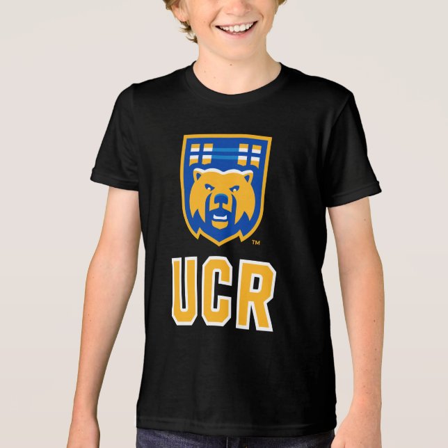 UCR Scotty Bear Mascot Shield Tri-Blend Shirt (Front)