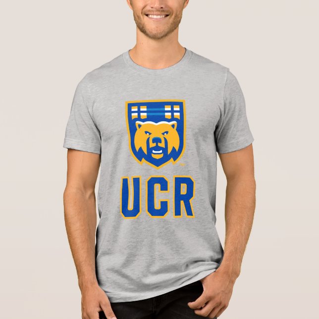UCR Scotty Bear Mascot Shield Tri-Blend Shirt (Front)