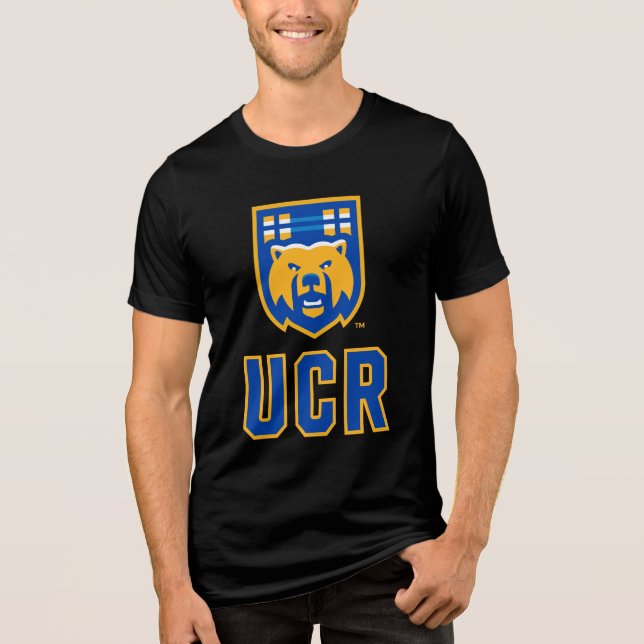 UCR Scotty Bear Mascot Shield Tri-Blend Shirt (Front)