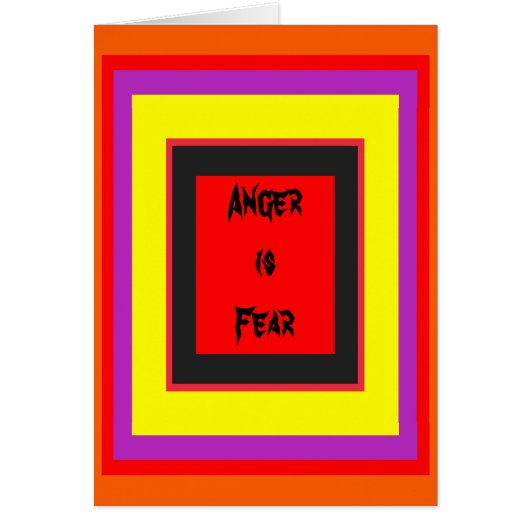 !   UCreate Anger is Fear (Front)