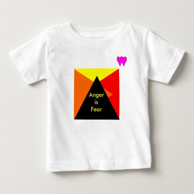 !   UCreate Anger is Fear Baby T-Shirt (Front)