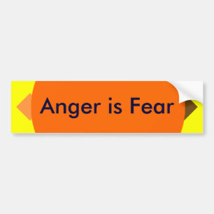 ! UCreate Anger is Fear Bumper Sticker