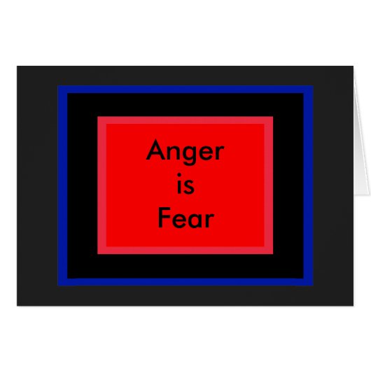 ! UCreate Anger is Fear Cards (Front Horizontal)