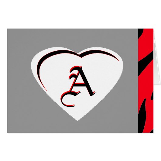 ! UCreate Color Grey Card Template A Black - Red 3 (Front Horizontal)