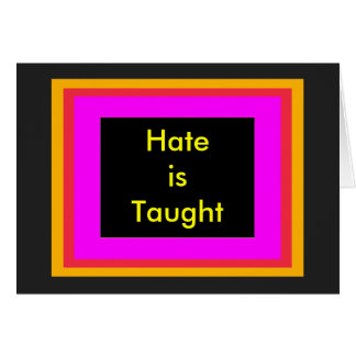 !   UCreate Hate is Taught