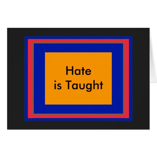 ! UCreate Hate is Taught Cards (Front Horizontal)