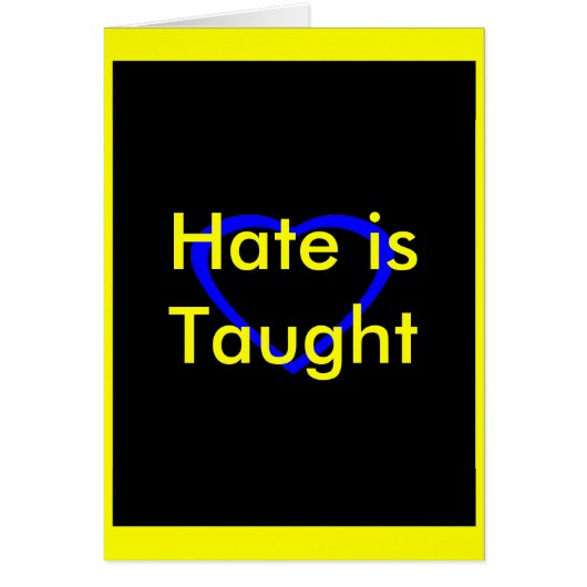 ! UCreate Hate is Taught Cards (Front)